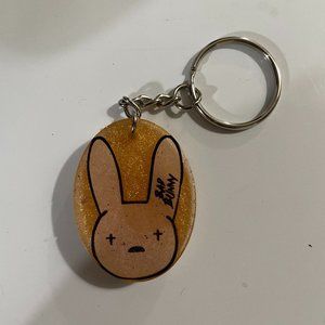 Bad Bunny Resin Keychain (Handmade)